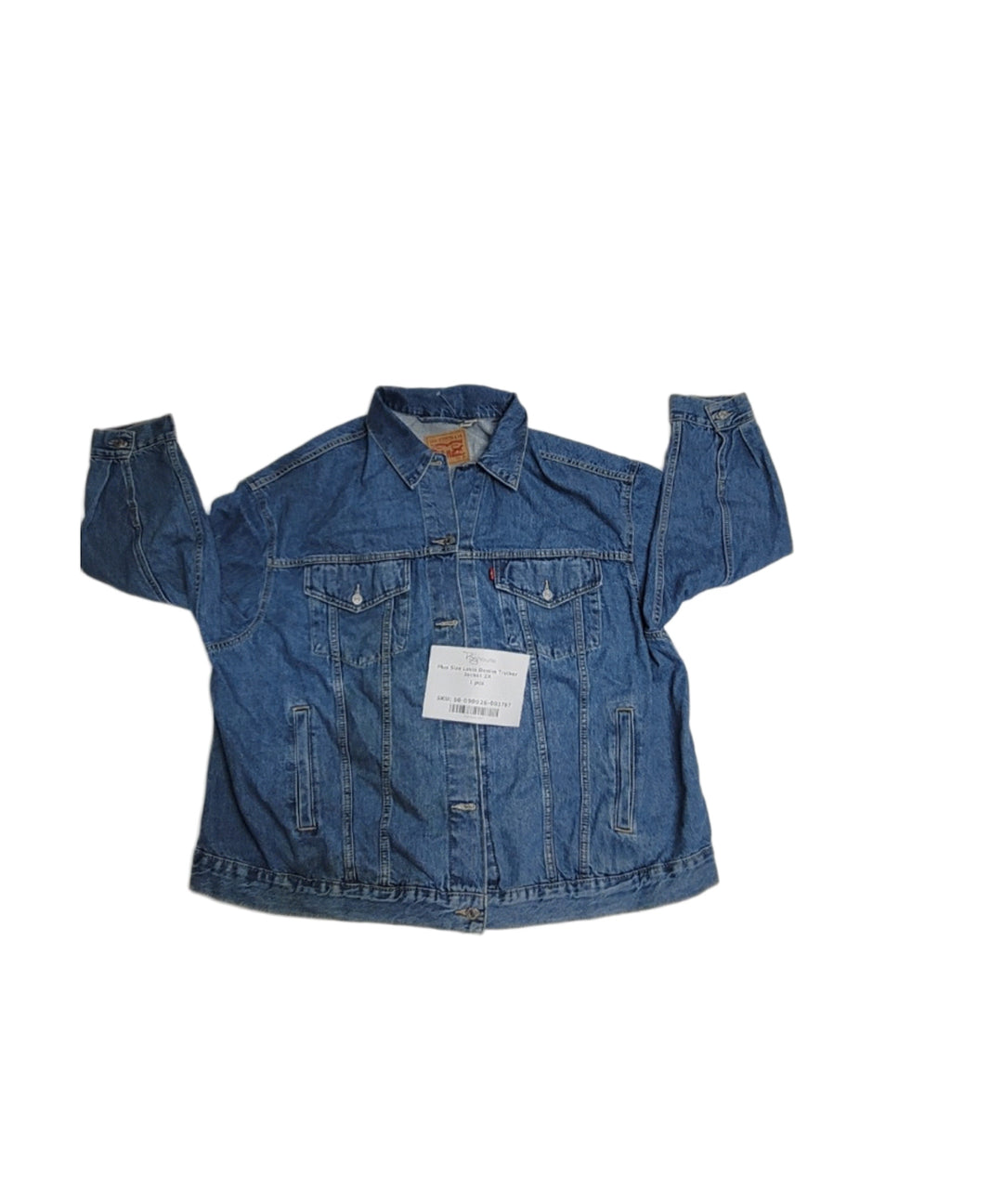 Plus Size Levis Denim Trucker Jacket 2X 1 pc