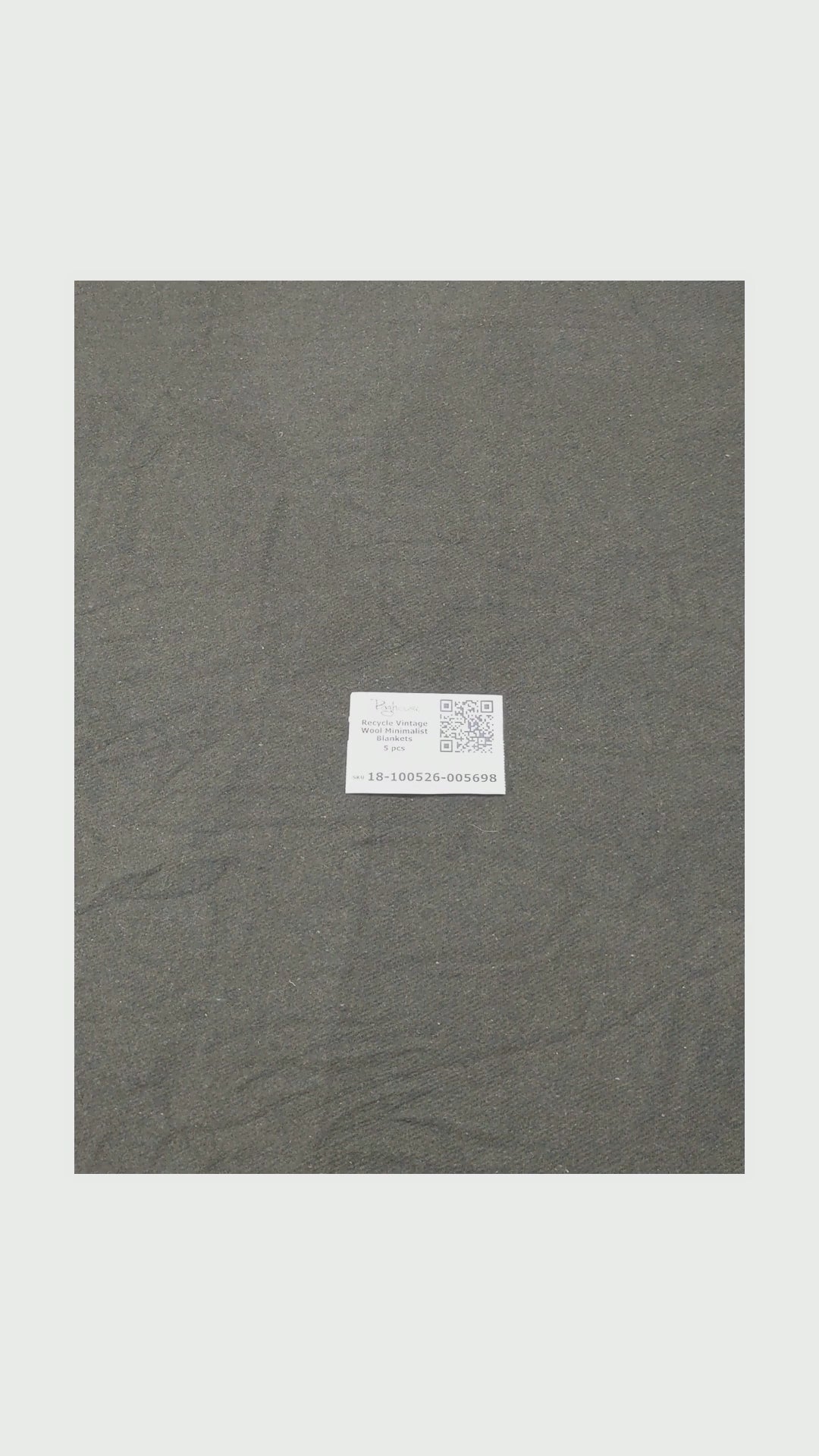 Recycle Vintage Wool Minimalist Blankets 5 pcs