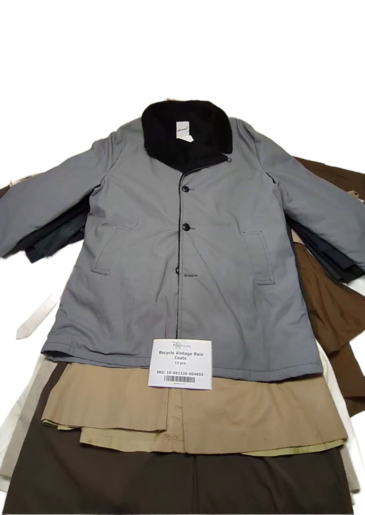 Recycle Vintage Rain Coats 13 pcs
