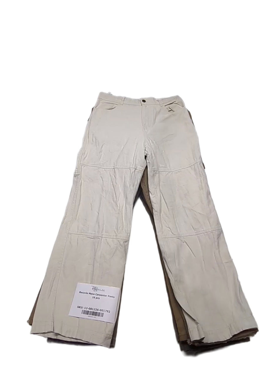 Recycle Mens Carpenter Pants 16 pcs
