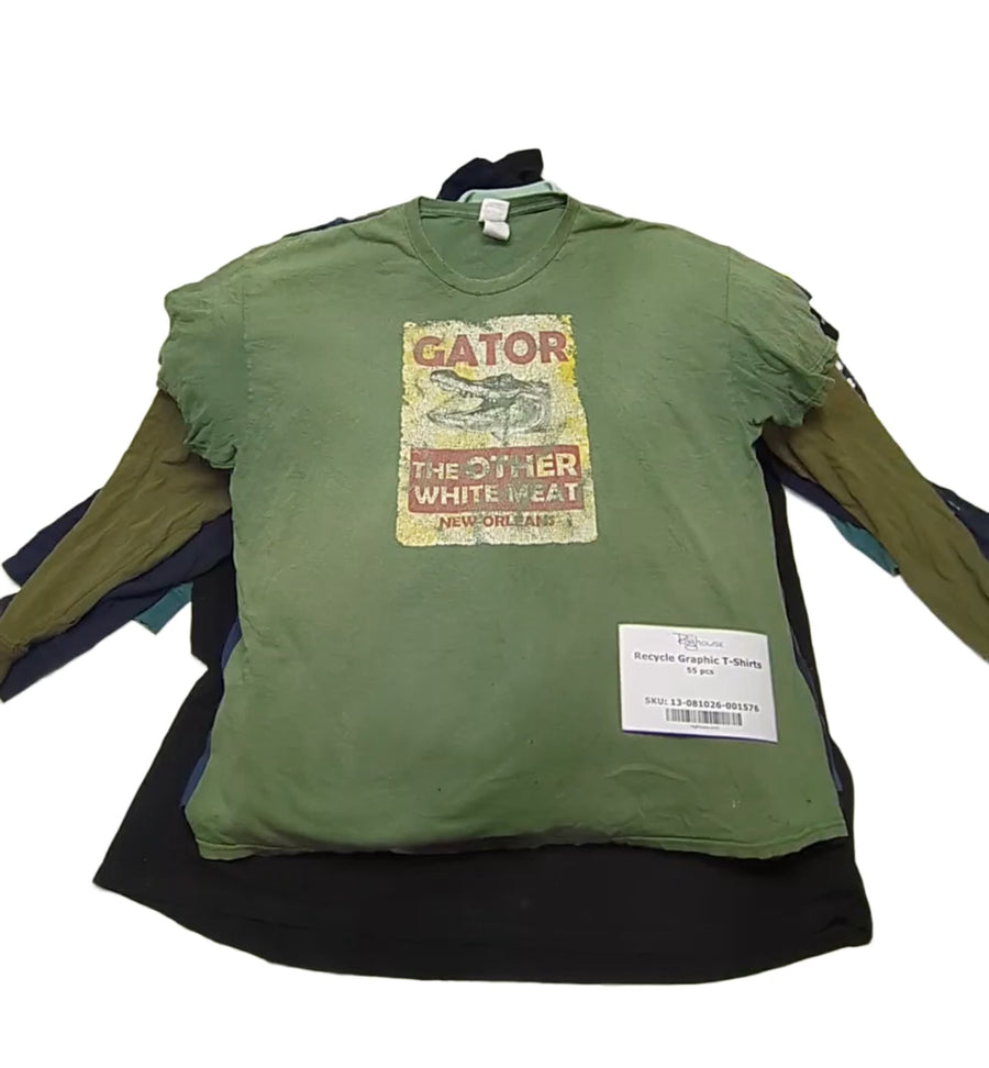 Recycle Graphic T-Shirts 55 pcs