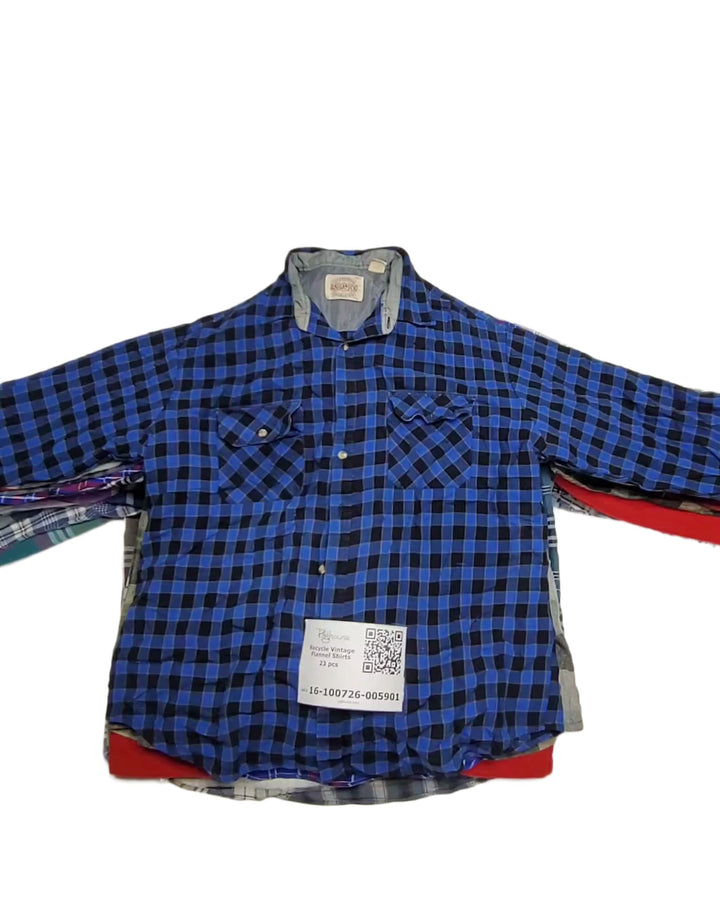 Recycle Vintage Flannel Shirts 23 pcs
