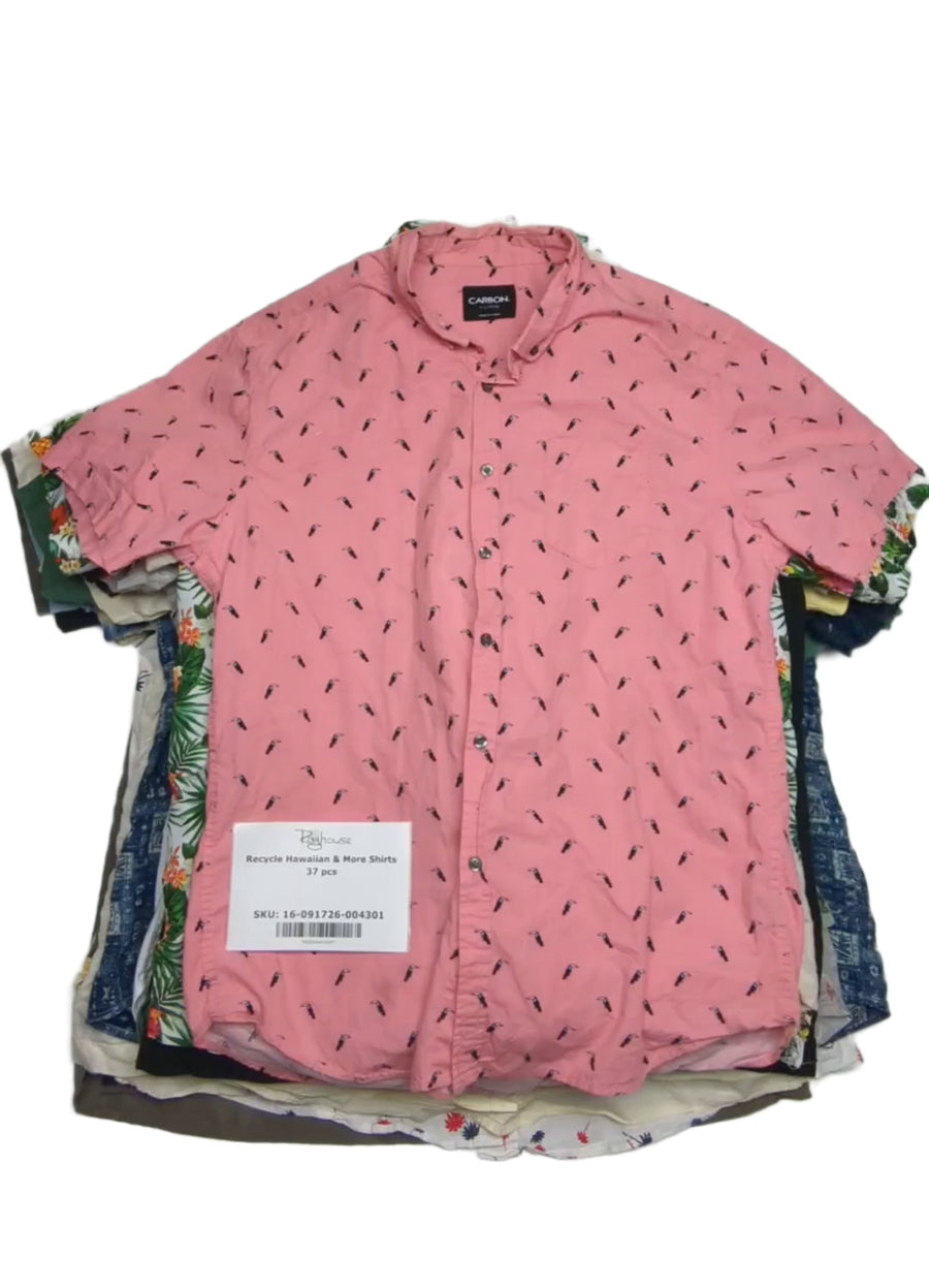 Recycle Hawaiian & More Shirts 37 pcs