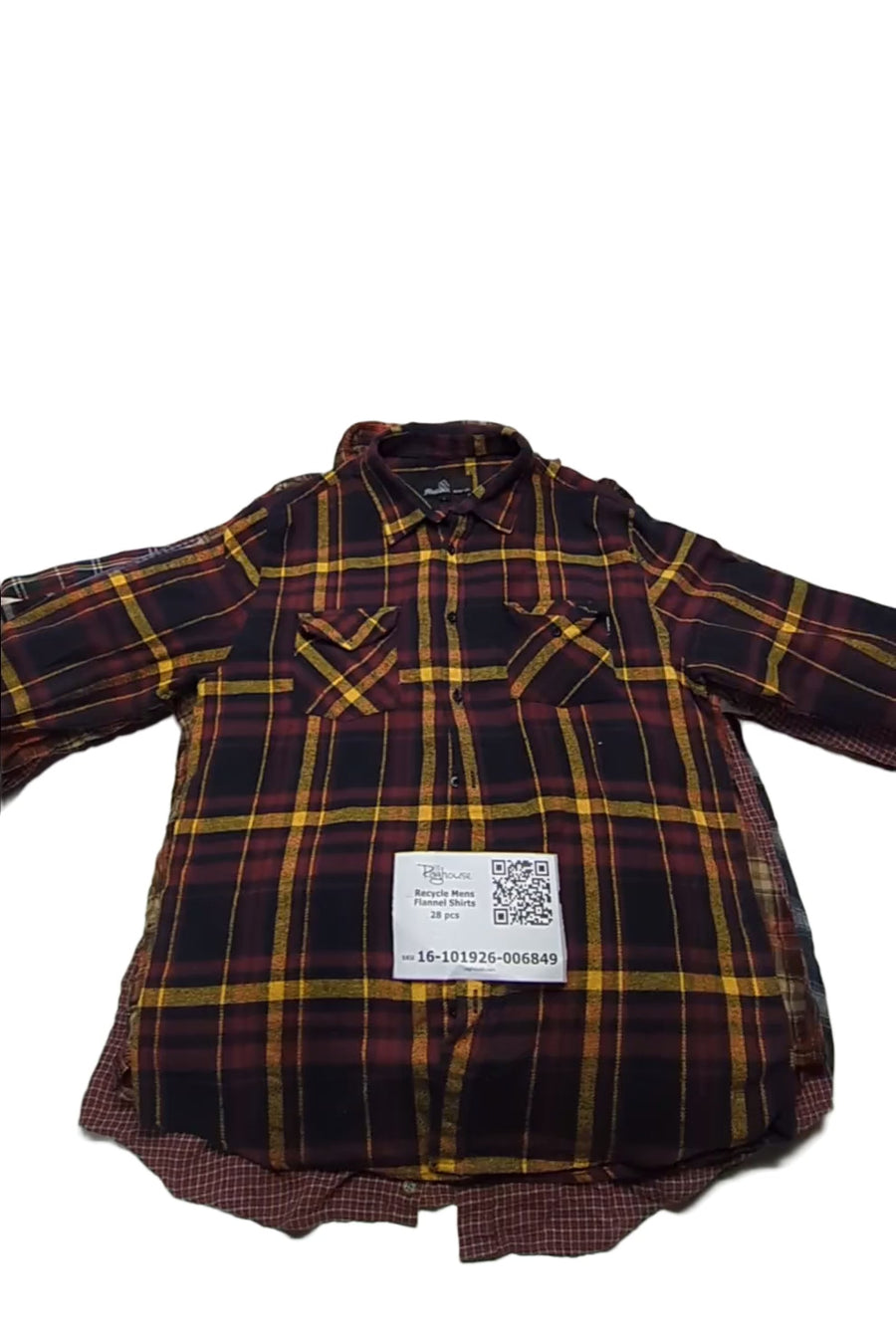 Recycle Mens Flannel Shirts 28 pcs