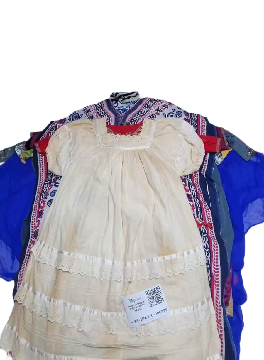 Recycle Hippie Boho Dresses 47 pcs
