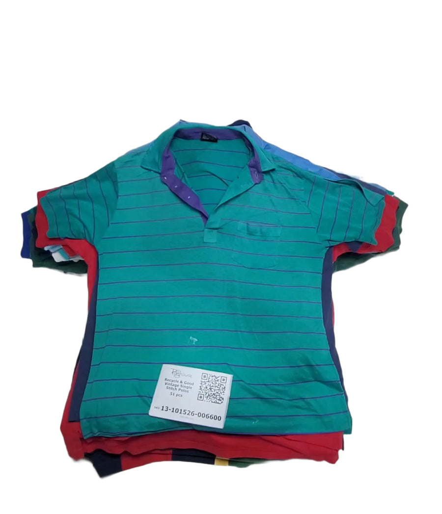Recycle & Good Vintage Single Stitch Polos 51 pcs