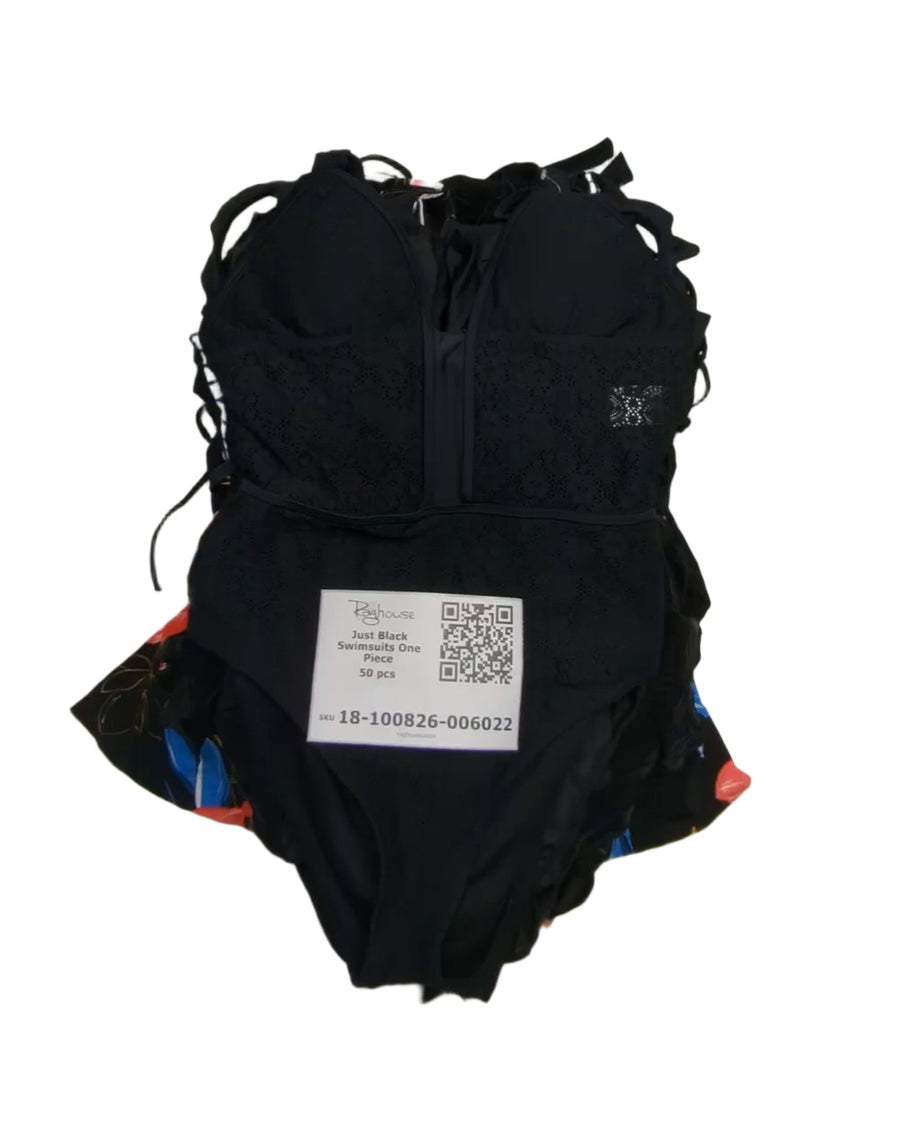Just Black Swimsuits One Piece 50 pcs