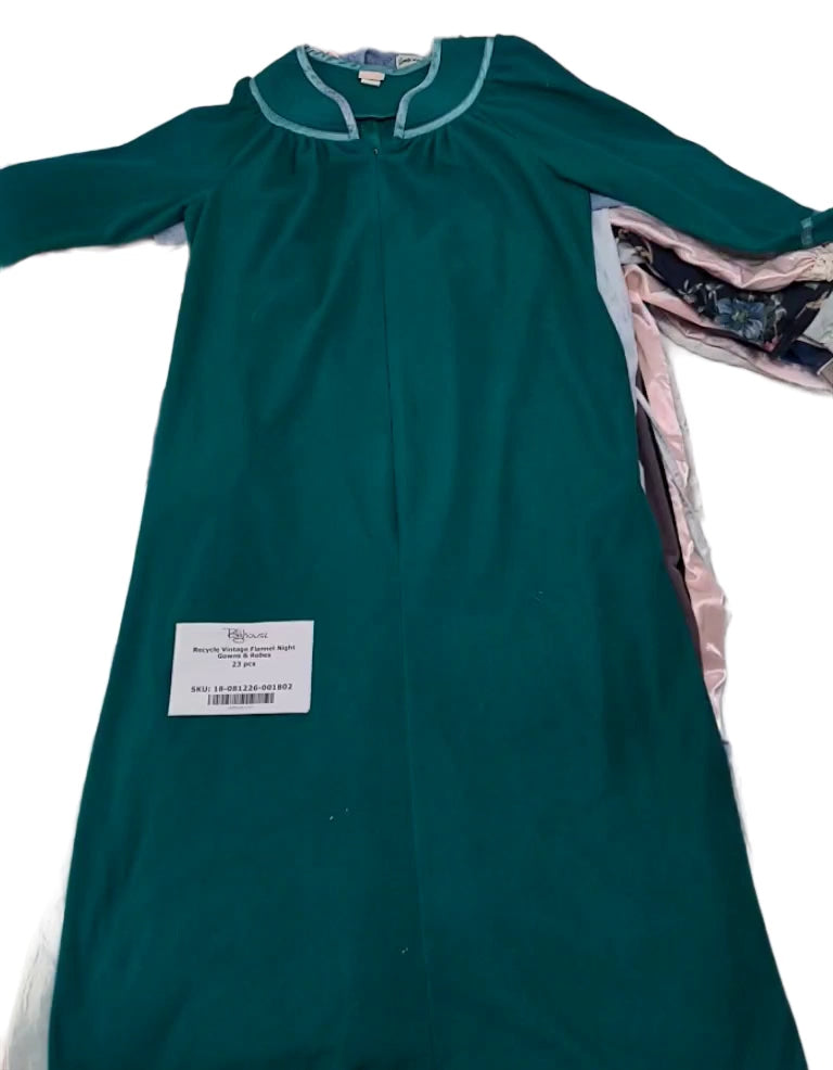 Recycle Vintage Flannel Night Gowns & Robes 23 pcs