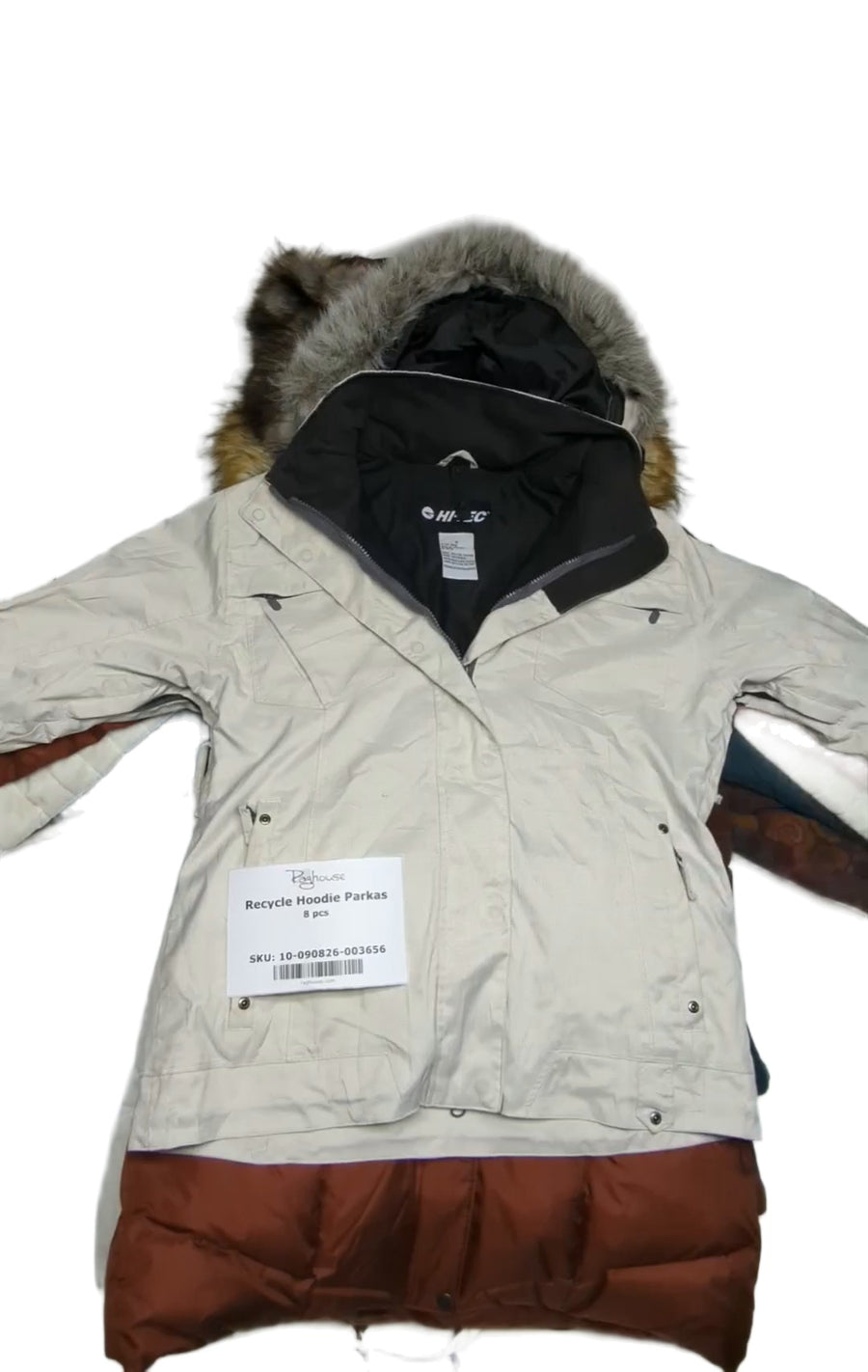 Recycle Hoodie Parkas 8 pcs