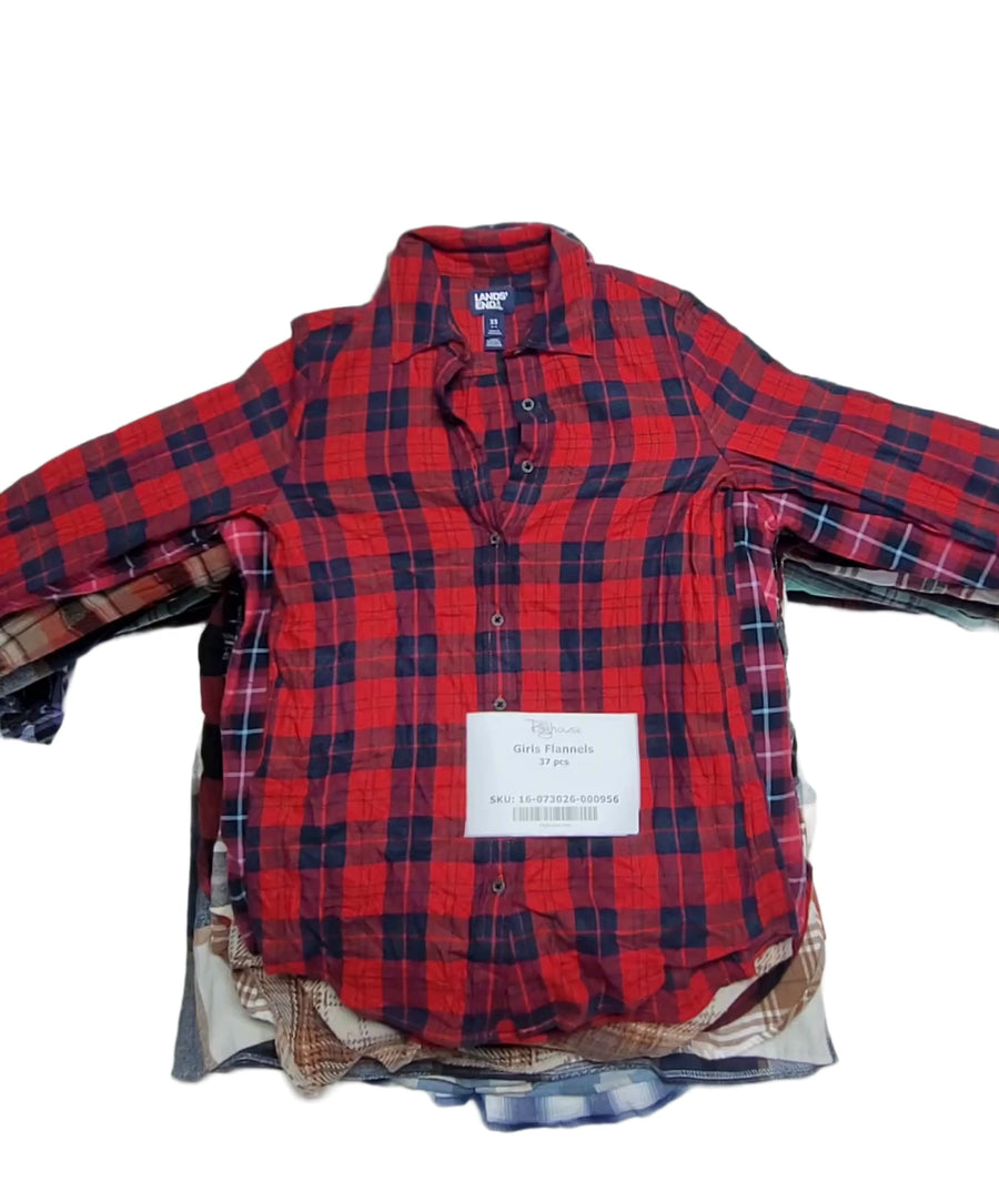 Girls Flannels 37 pcs