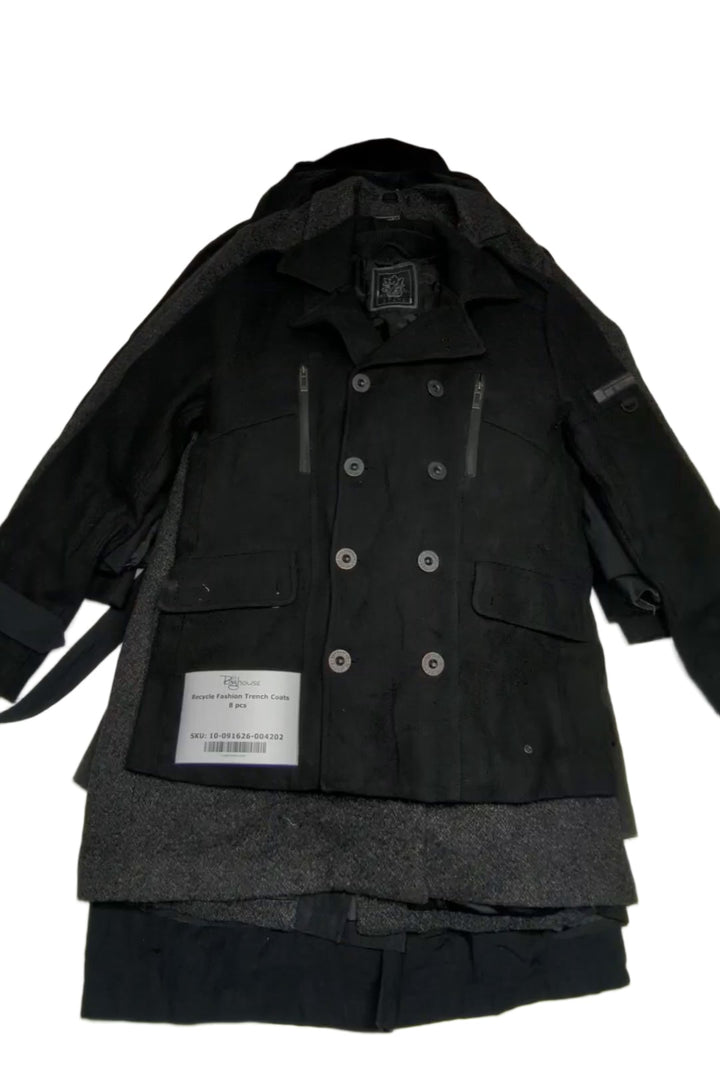 Recycle Fashion Trench Coats 8 pcs