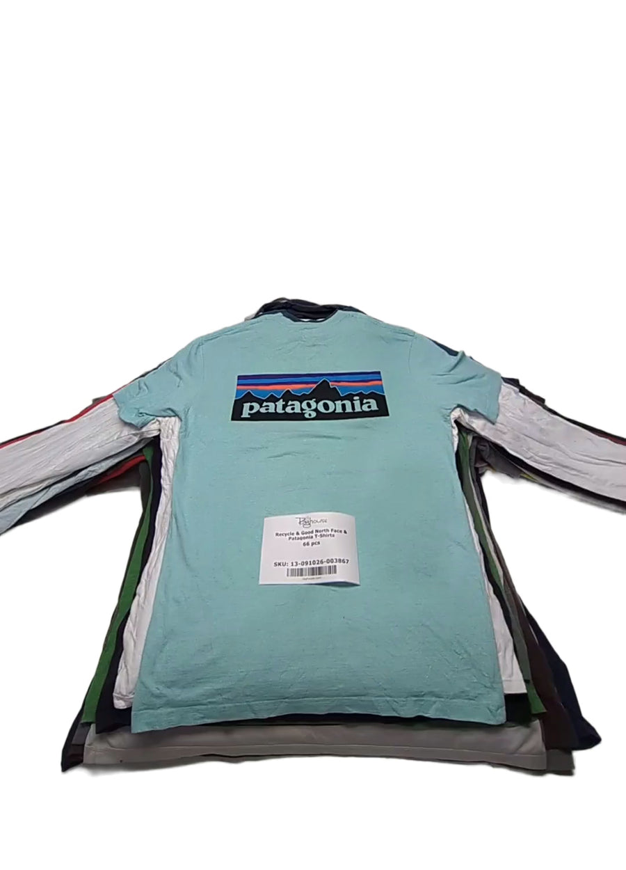 Recycle & Good North Face & Patagonia T-Shirts 66 pcs
