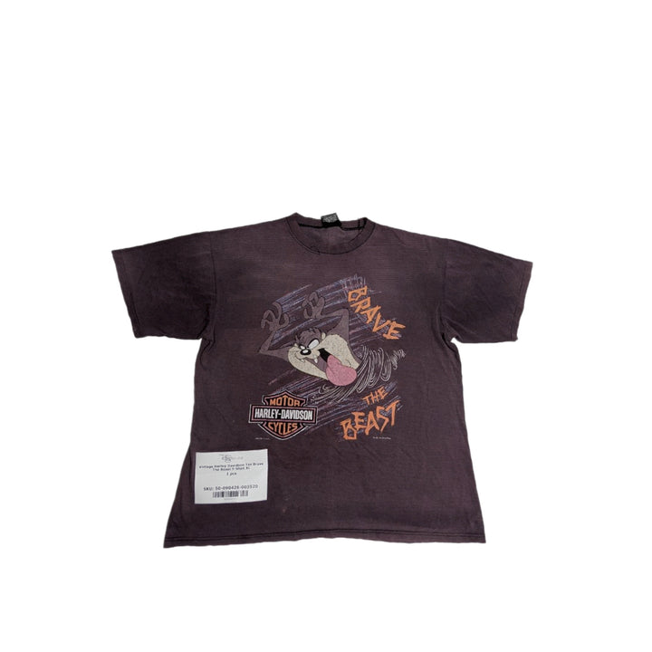 Vintage Harley Davidson Taz Brave The Beast T-Shirt XL 1 pc