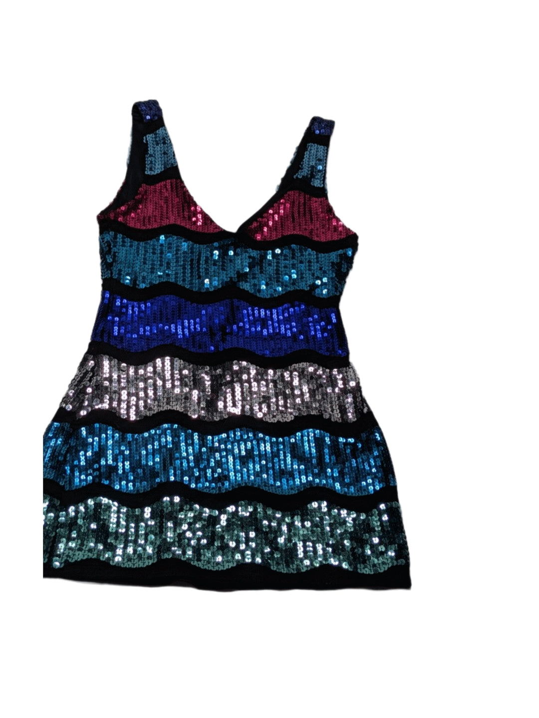 Fredericks of Hollywood Sequin Mini Dress Made in USA S 1 pc