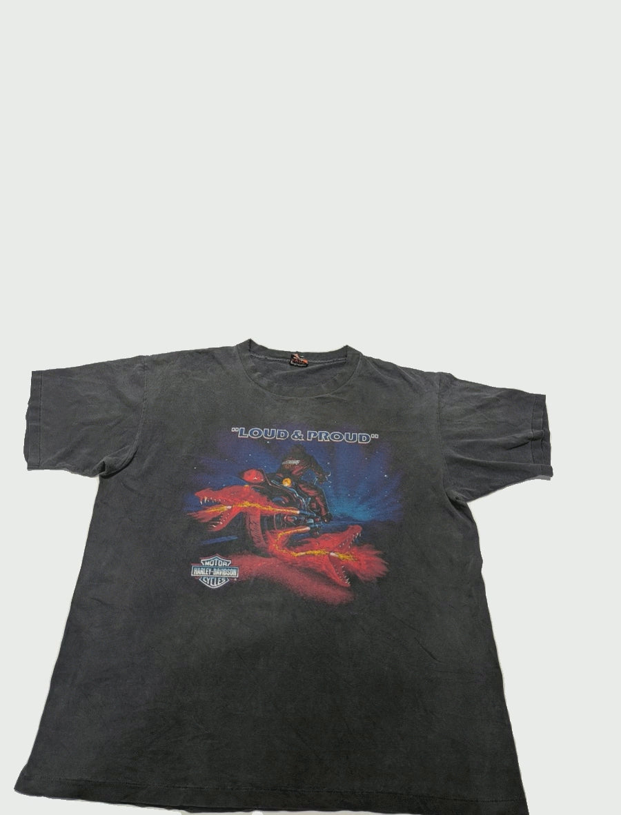 Vintage Harley Davidson Tee Loud & Proud 1 pc