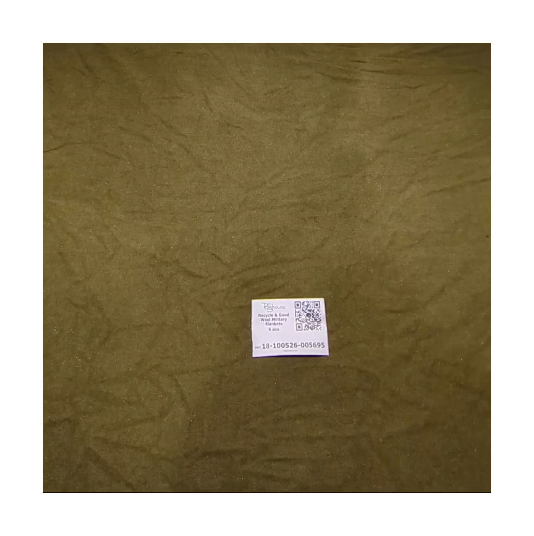 Recycle & Good Wool Military Blankets 6 pcs