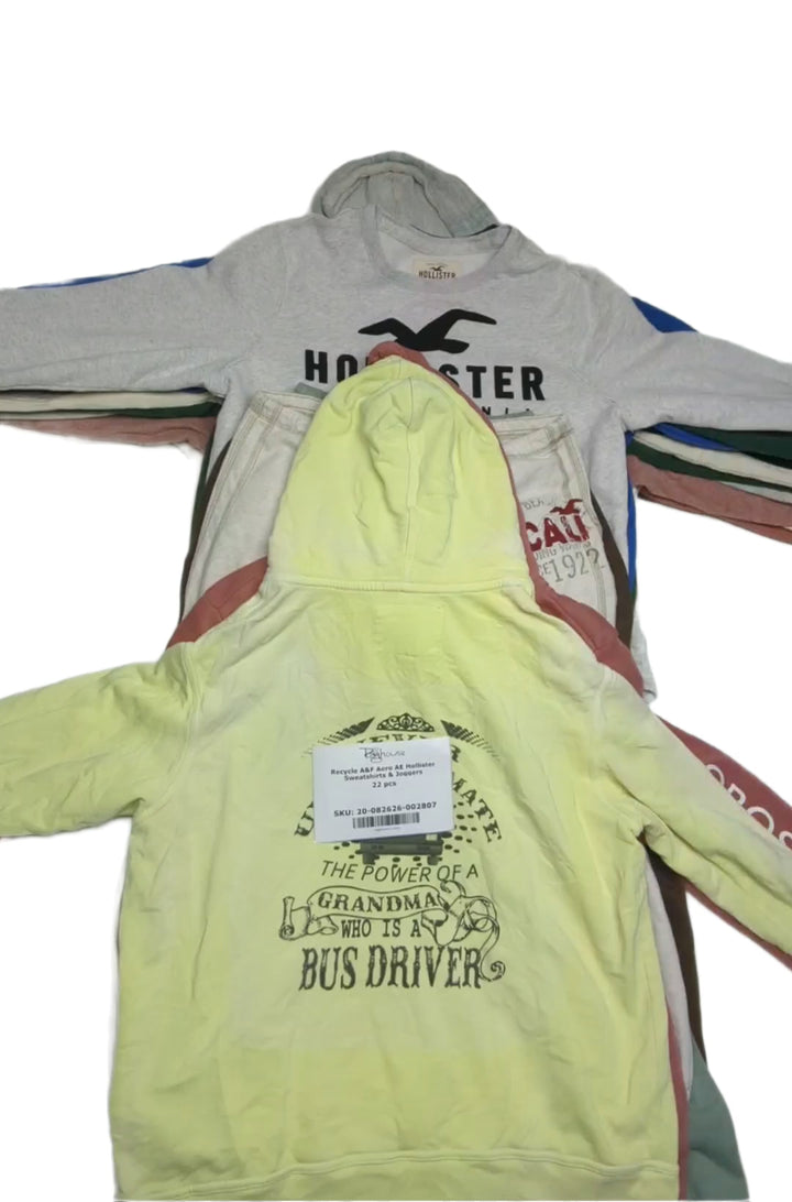 Recycle A&F Aero AE Hollister Sweatshirts & Joggers 22 pcs