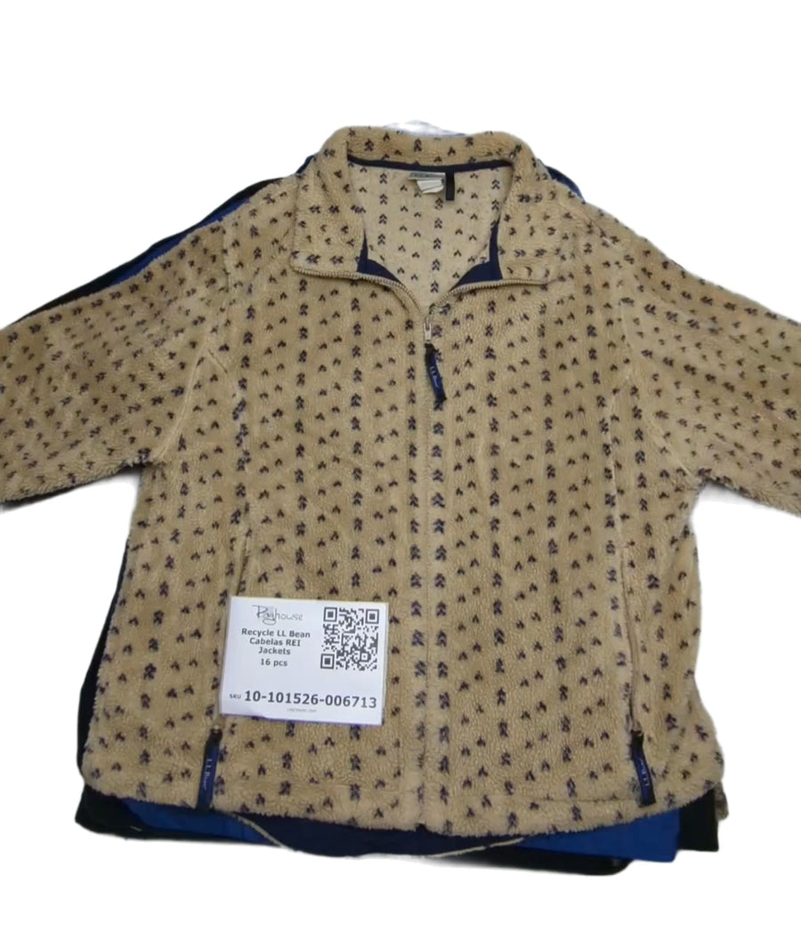 Recycle LL Bean Cabelas REI Jackets 16 pcs