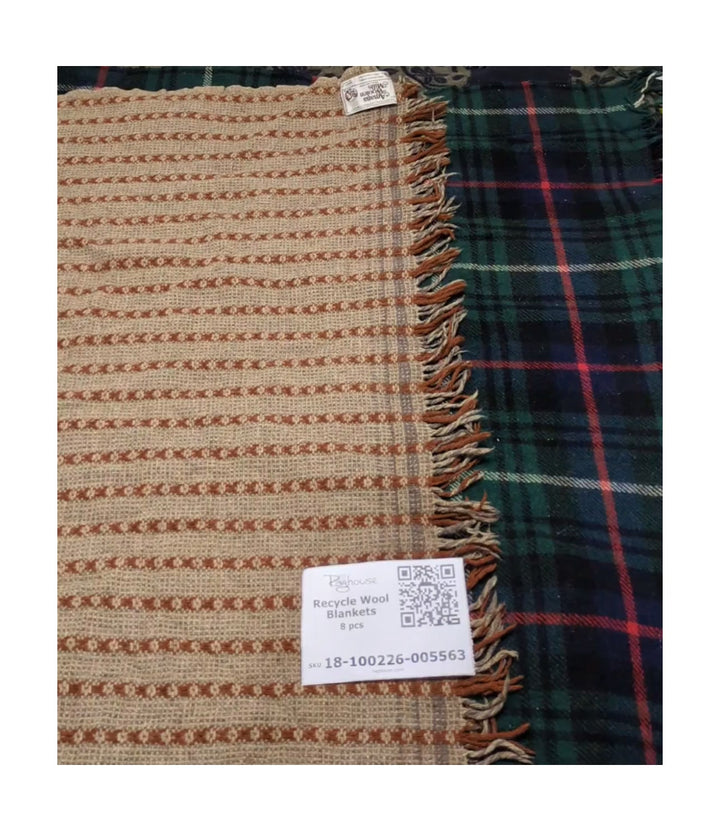 Recycle Wool Blankets 8 pcs