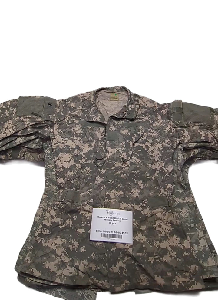 Recycle & Good Digital Camo Military Jackets 16 pcs