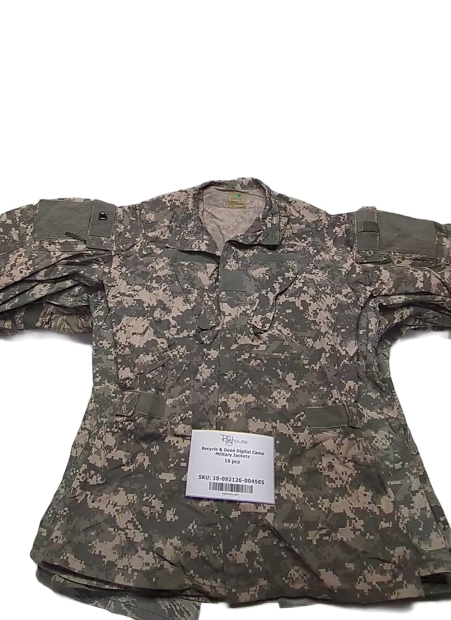 Recycle & Good Digital Camo Military Jackets 16 pcs