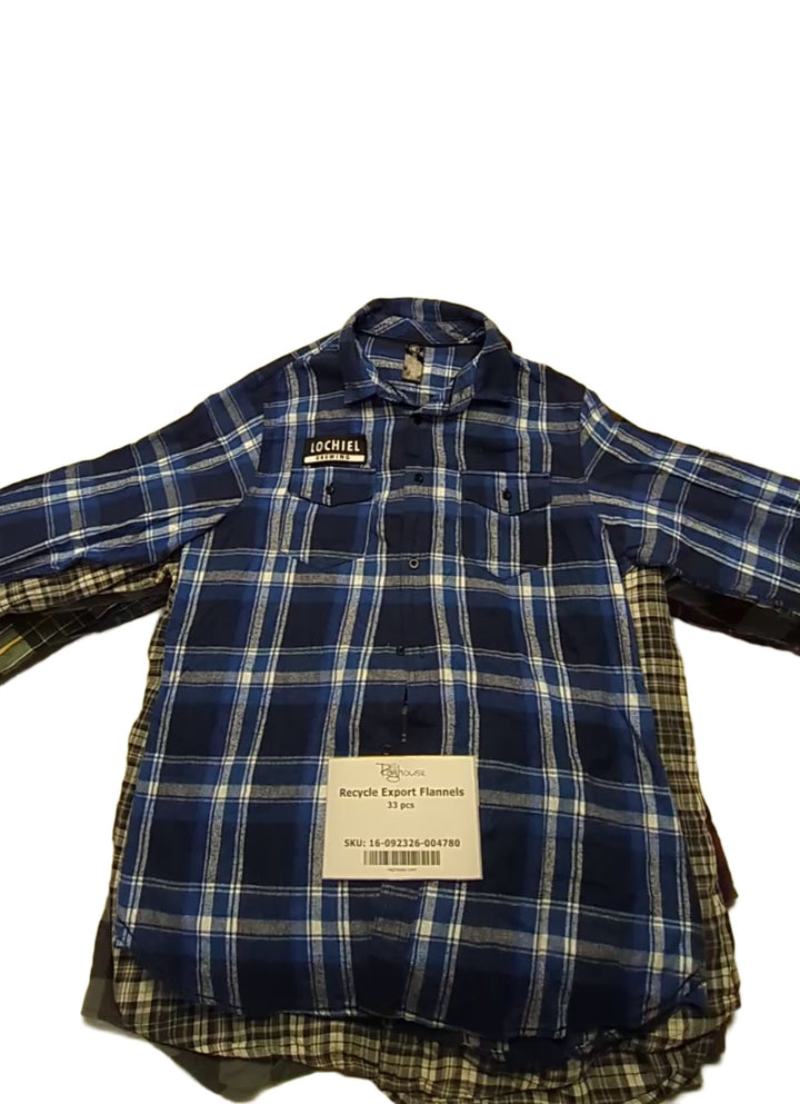 Recycle Export Flannels 33 pcs