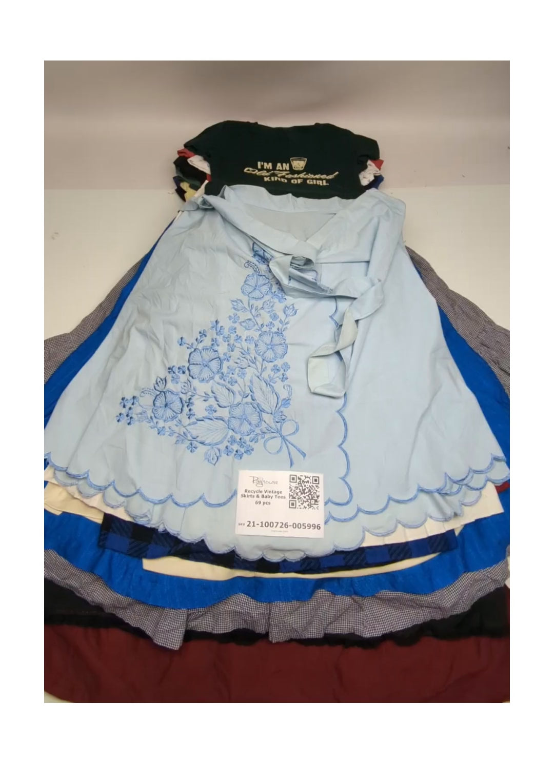 Recycle Vintage Skirts & Baby Tees 69 pcs