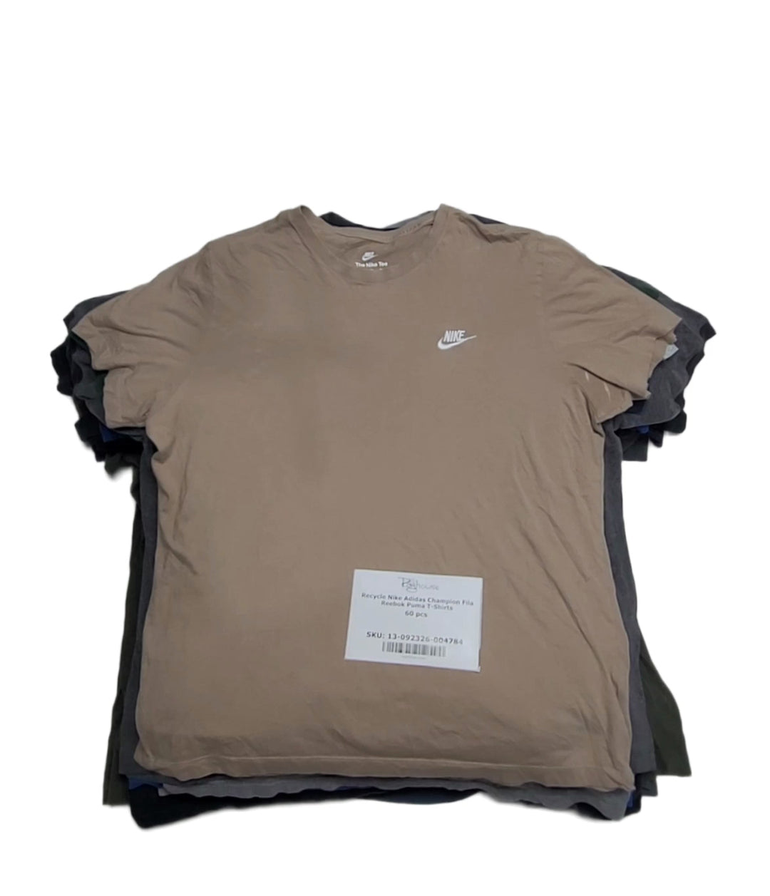 Recycle Nike Adidas Champion Fila Reebok Puma T-Shirts 60 pcs