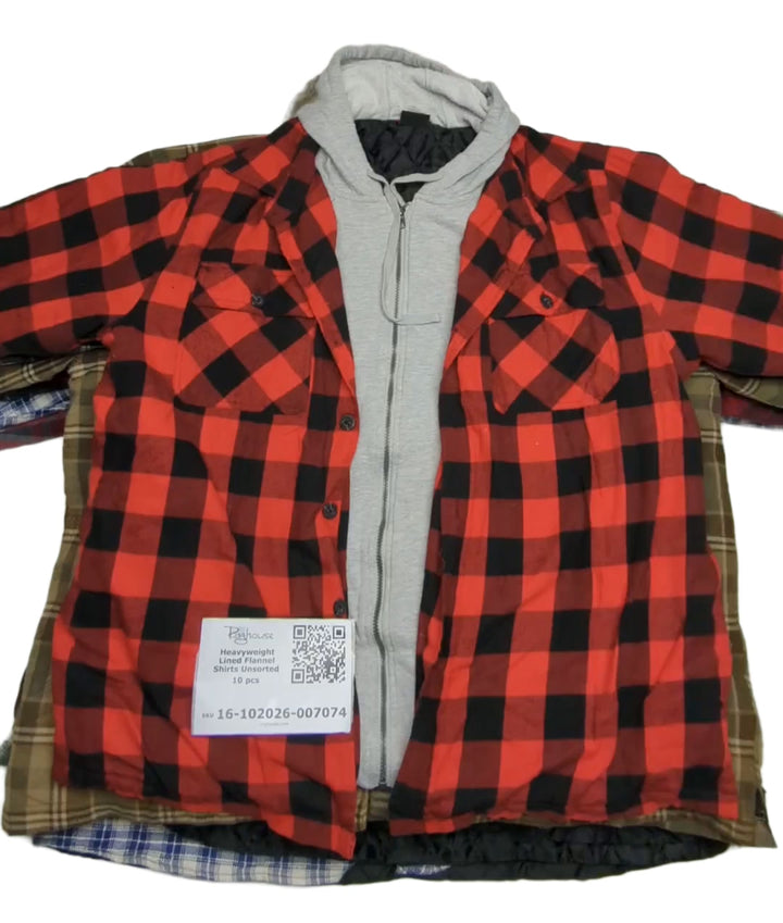 Heavyweight Lined Flannel Shirts Unsorted 10 pcs