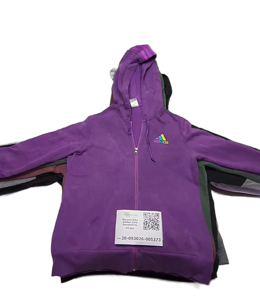 Recycle Nike Adidas Girls Sweatshirts 25 pcs