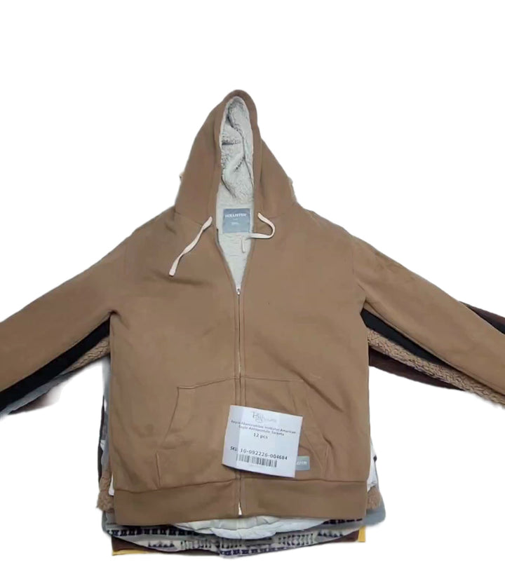 Recycle Abercrombie Hollister American Eagle Aeropostale Jackets 12 pcs