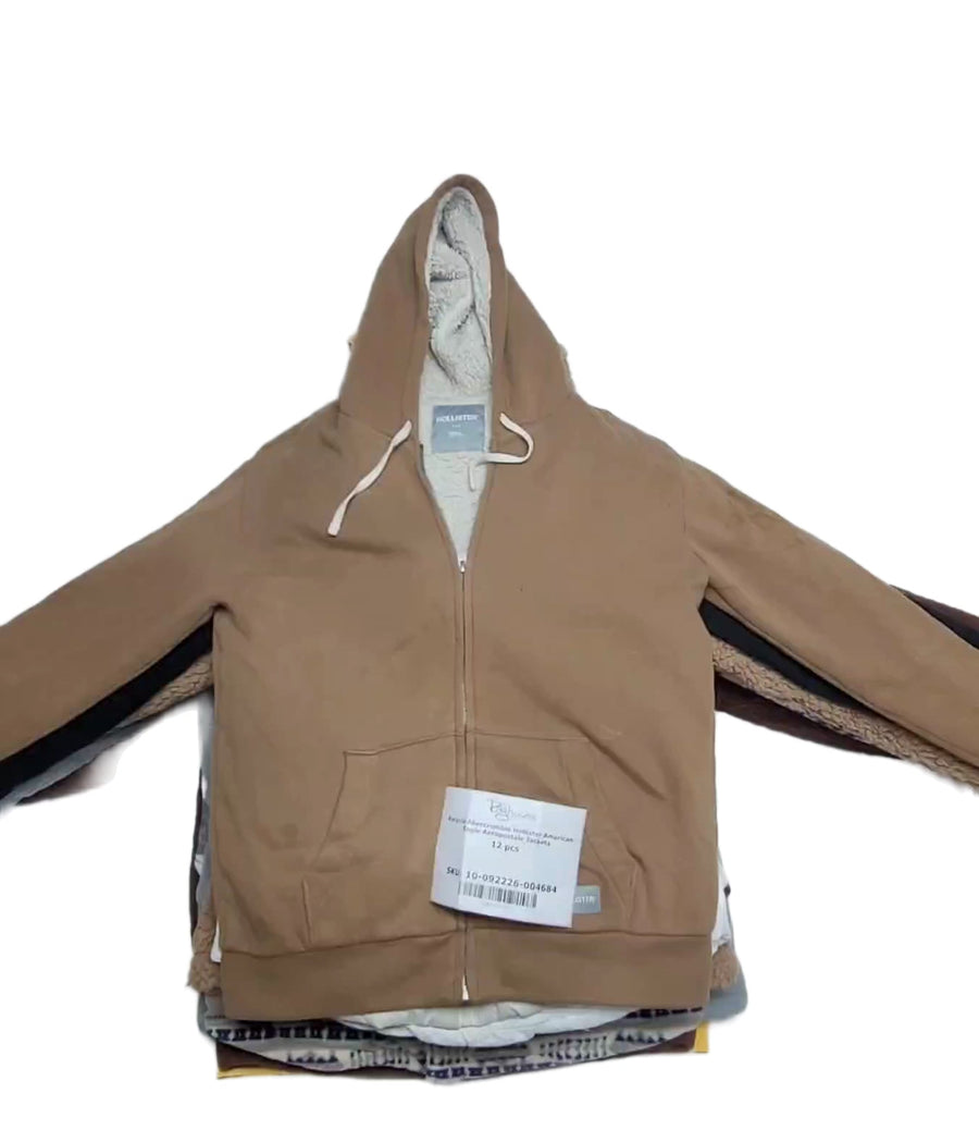 Recycle Abercrombie Hollister American Eagle Aeropostale Jackets 12 pcs