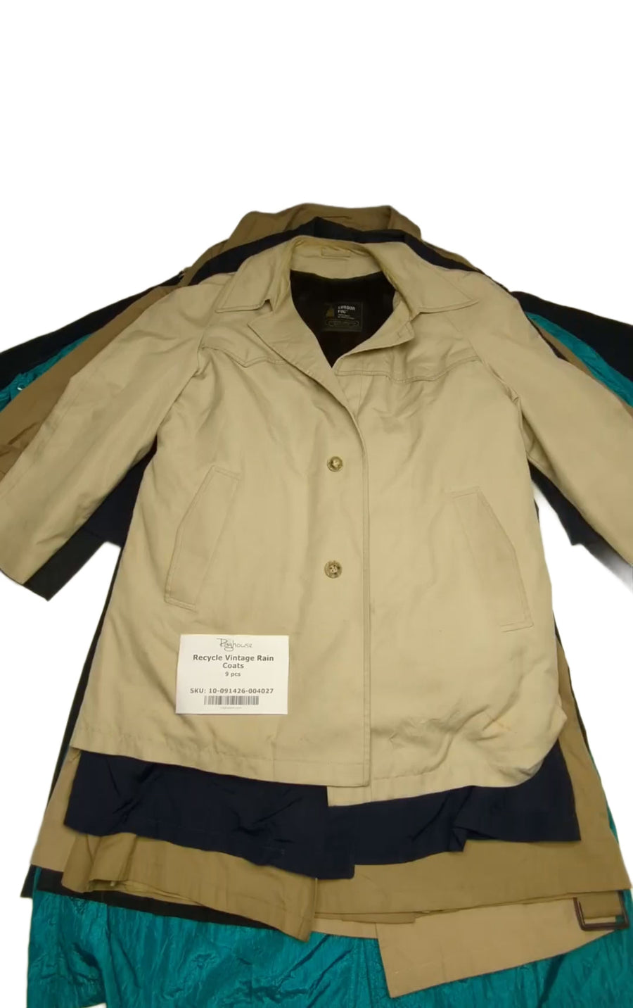 Recycle Vintage Rain Coats 9 pcs