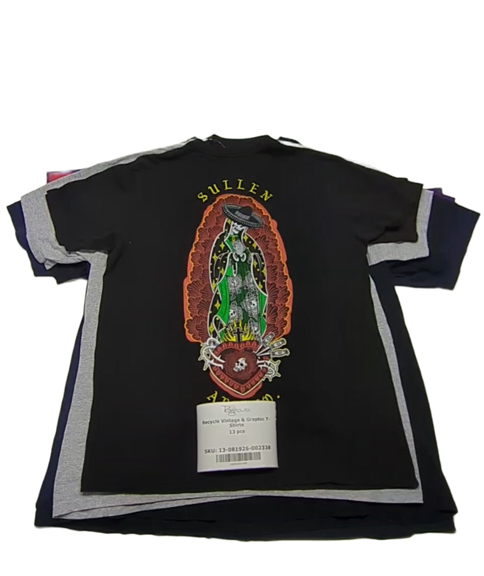 Recycle Vintage & Graphic T-Shirts 13 pcs