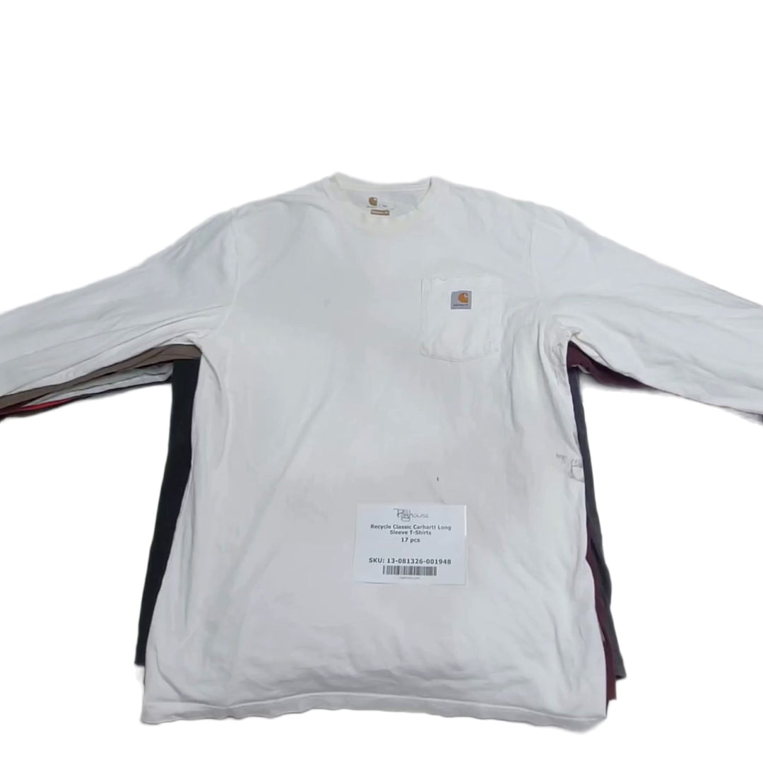 Recycle Classic Carhartt Long Sleeve T-Shirts 17 pcs