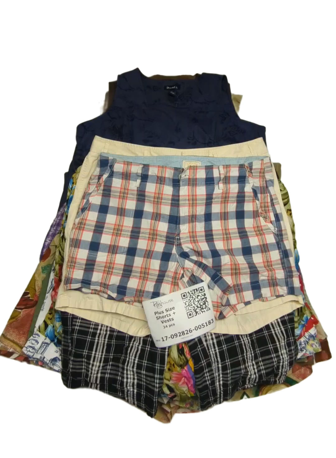 Plus Size Shorts + Vests 34 pcs