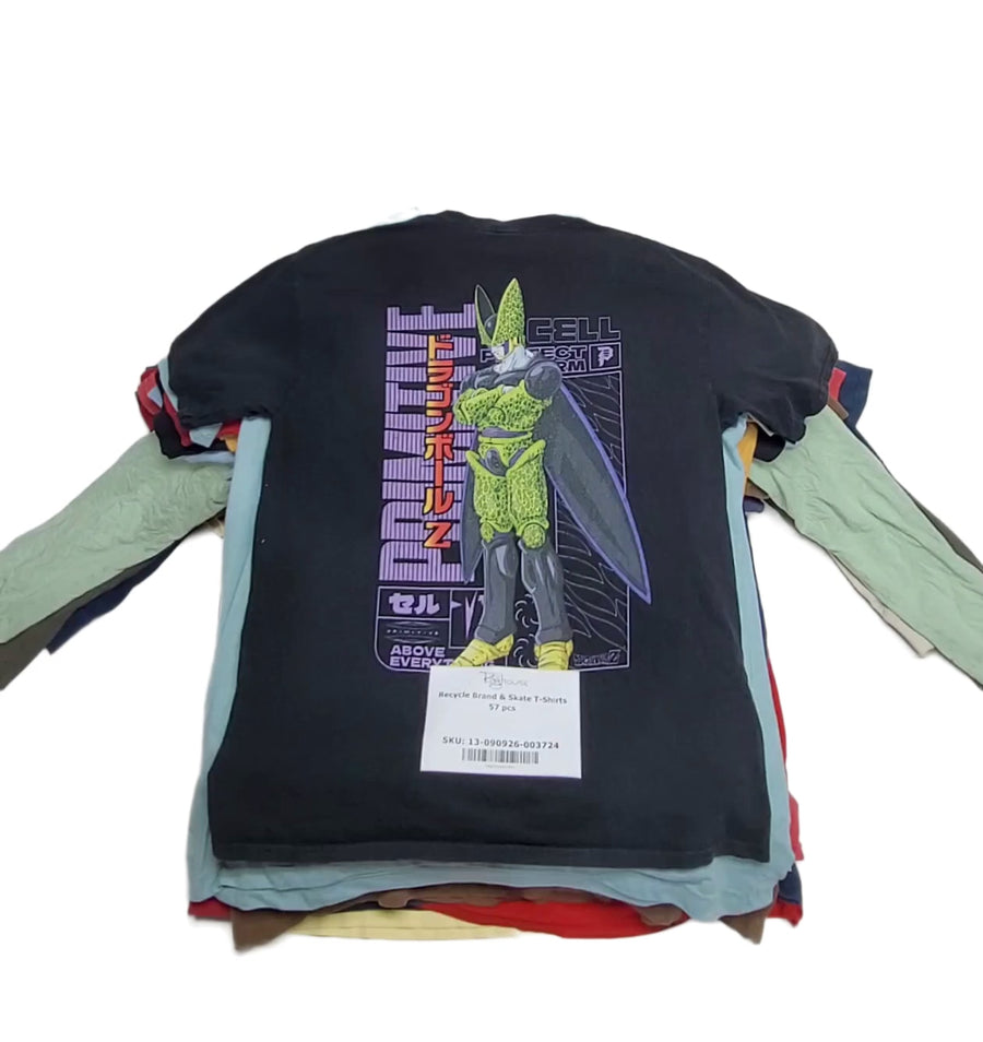 Recycle Brand & Skate T-Shirts 57 pcs