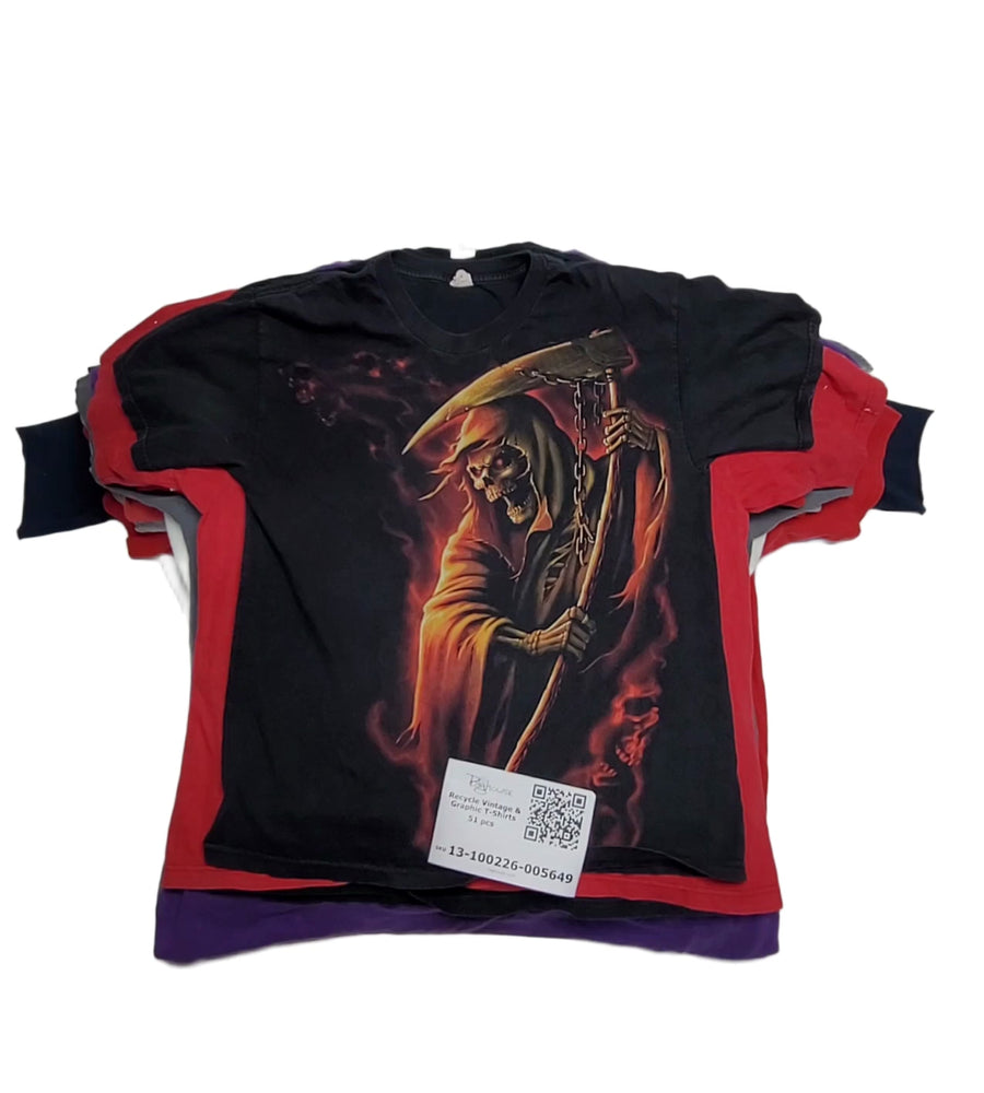 Recycle Vintage & Graphic T-Shirts 51 pcs