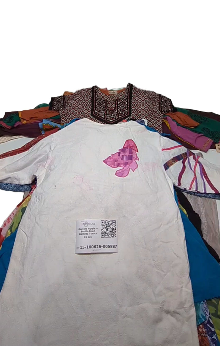 Recycle Hippie + South Asian Kameez Tunics 45 pcs