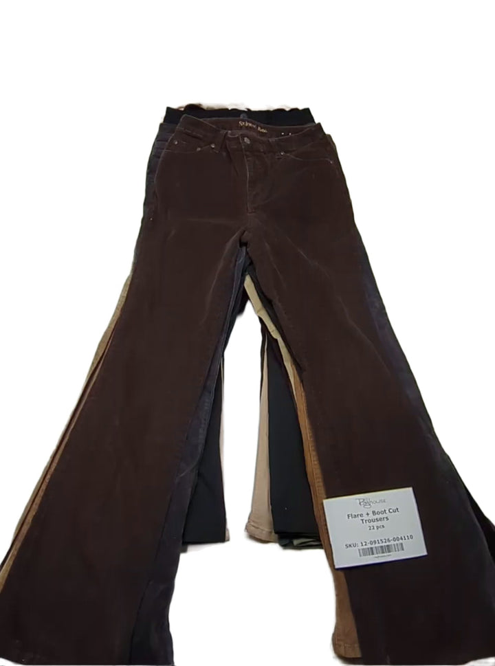 Flare + Boot Cut Trousers 22 pcs
