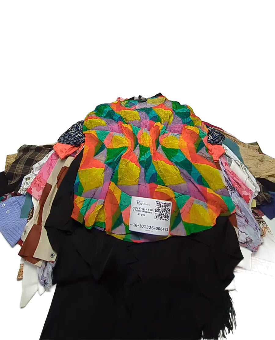 Jenny Crop + Y2K + Funky Blouses 63 pcs