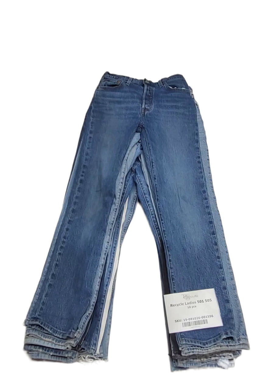 Recycle Ladies Levis 501 505 18 pcs