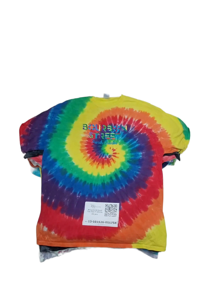 Recycle & Good Tye Dye T-Shirts 65 pcs