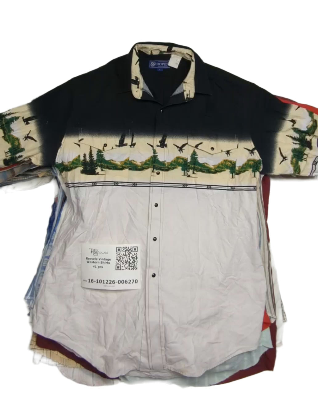 Recycle Vintage Western Shirts 41 pcs