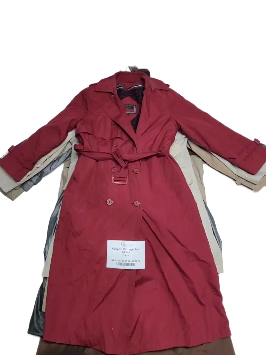 Recycle Vintage Rain Coats 9 pcs