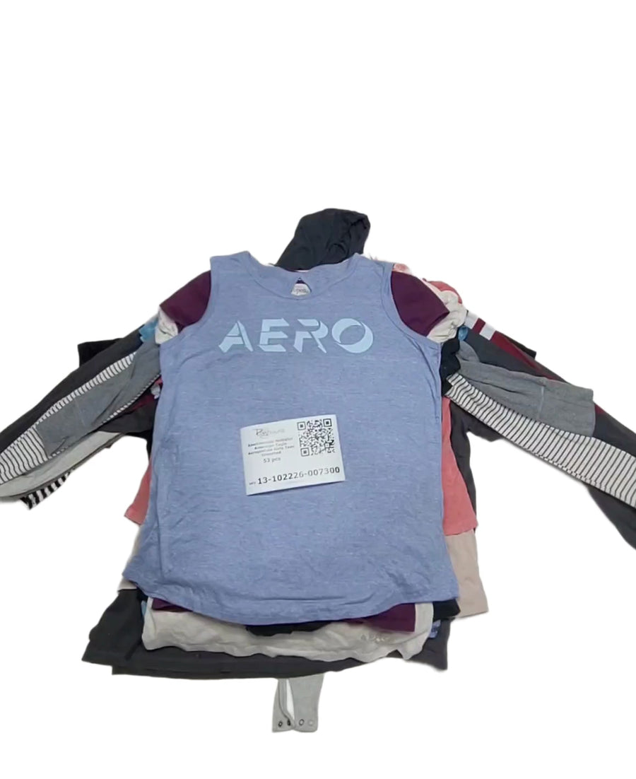 Abercrombie Hollister American Eagle Aeropostale Girls Tees Unsorted 53 pcs