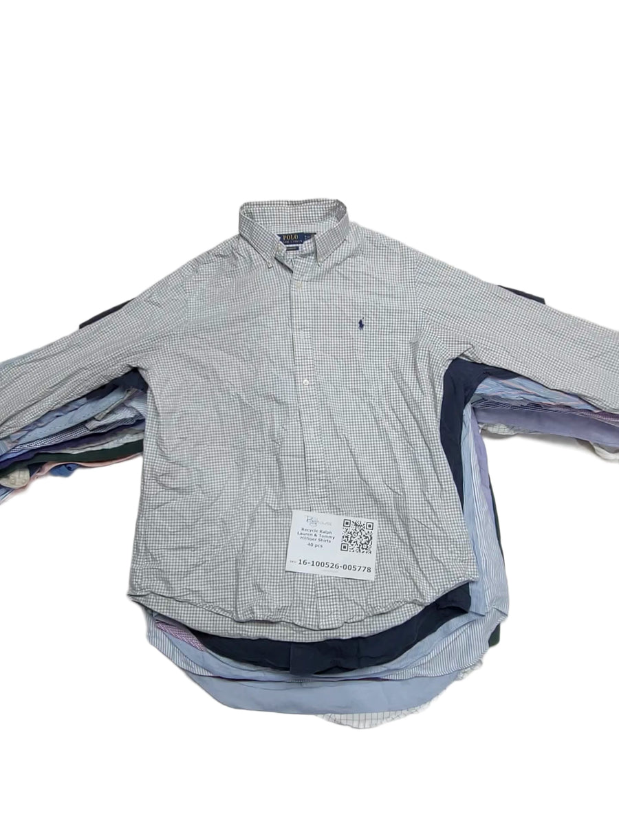 Recycle Ralph Lauren & Tommy Hilfiger Shirts 40 pcs