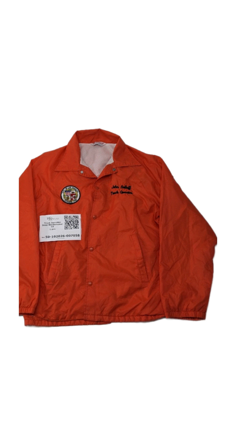 Truck Operator Snap Windbreaker LA 1 pc