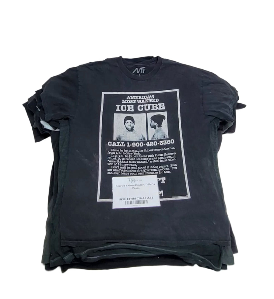 Recycle & Good Concert T-Shirts 65 pcs
