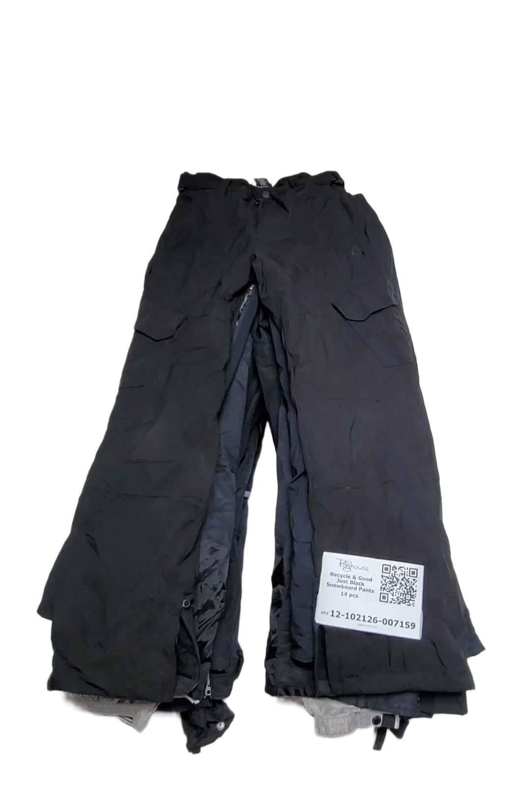 Recycle & Good Just Black Snowboard Pants 14 pcs